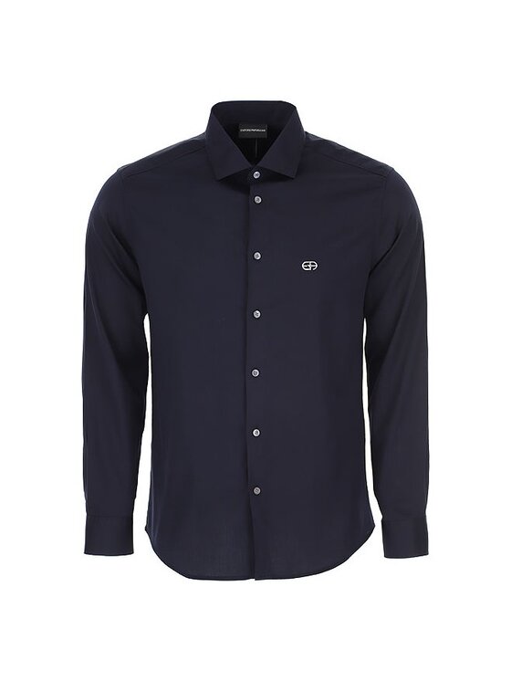 Emporio Armani Emporio Armani Koszula 3L1CD4 1NBNZ Granatowy Regular Fit