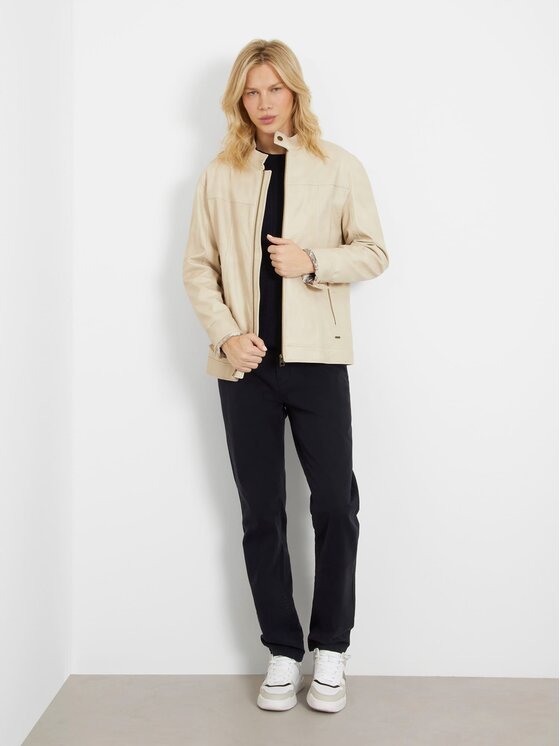 Guess Guess Bunda pro přechodné období 160991 Béžová Classic Fit