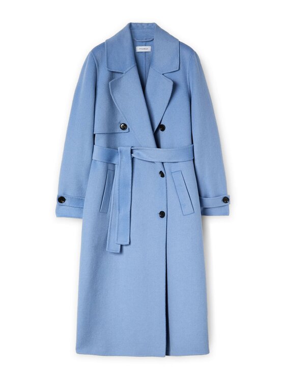 Motivi Motivi Płaszcz 0082Q100623N004 Turkusowy Regular Fit