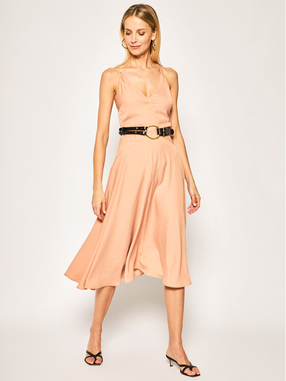 Patrizia Pepe Patrizia Pepe Лятна рокля 2A2091/A6X8-R682 Бежов Regular Fit