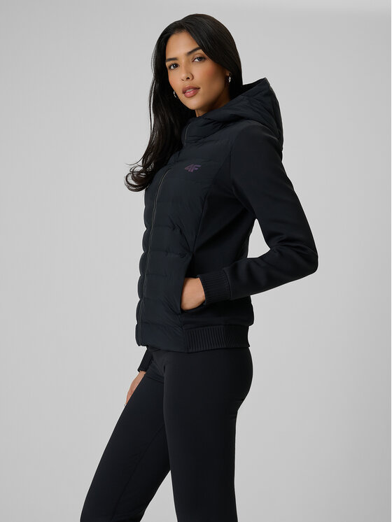 4F 4F Kurtka puchowa EVERYDAY ACTIVE Czarny Slim Fit