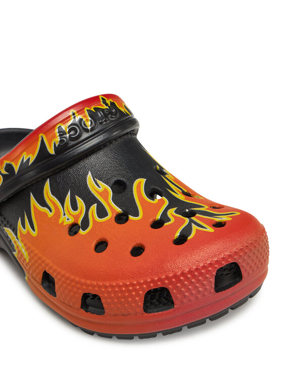 Crocs Klapki Classic Flames Clog K 210993 Pomarańczowy | Modivo.pl