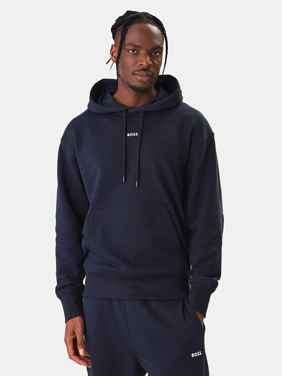 BOSS BOSS Trenerka Wesmallhood 50541065 Tamnoplava Regular Fit