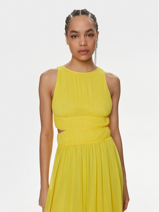Patrizia Pepe Patrizia Pepe Poletna obleka 2A2713/A061-Y447 Rumena Regular Fit