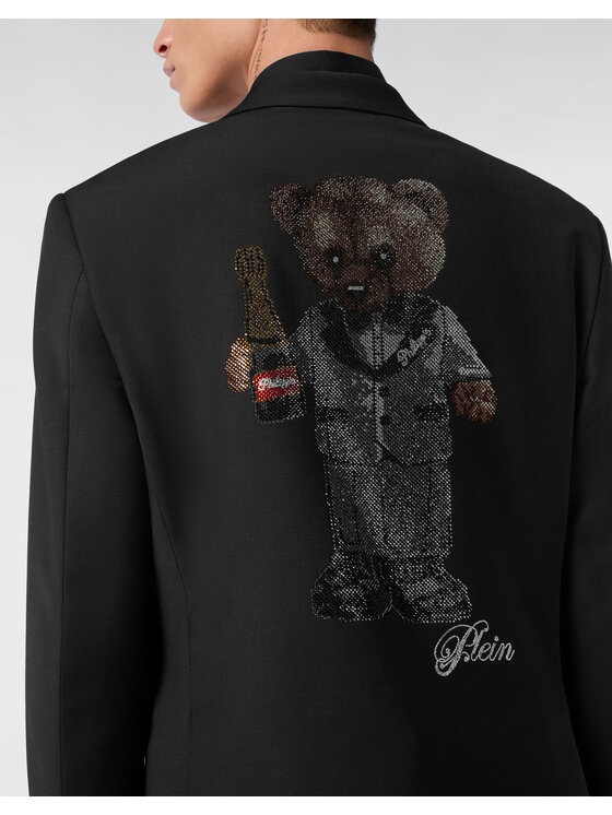 PHILIPP PLEIN PHILIPP PLEIN Marynarka 25465 Czarny Fitted Fit