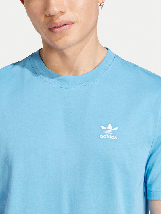 adidas adidas Tricou Trefoil Essentials IZ2099 Albastru celest Regular Fit