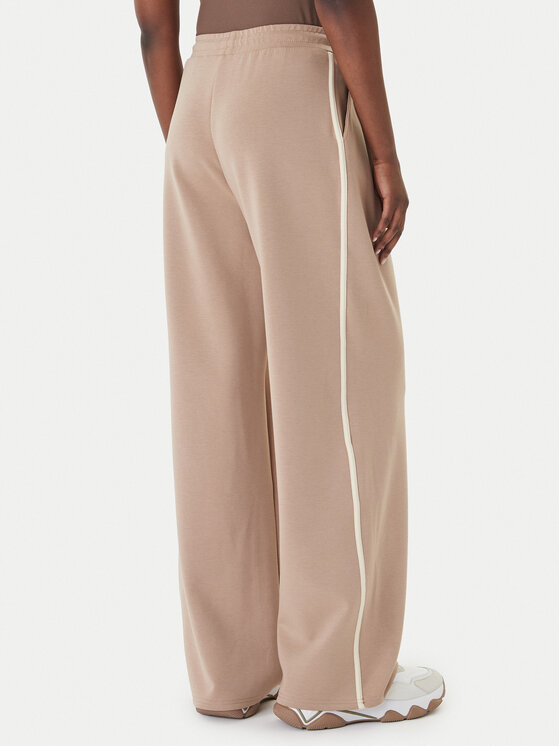 Guess Guess Spodnie dresowe V6GB01 K2914 Beżowy Wide Leg