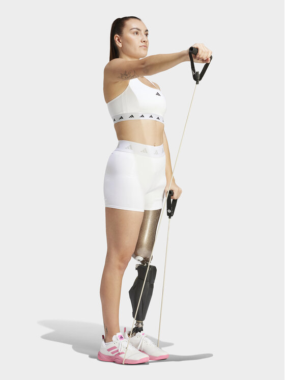 adidas adidas Špotni nedrček Powerreact Training IT6649 Bela