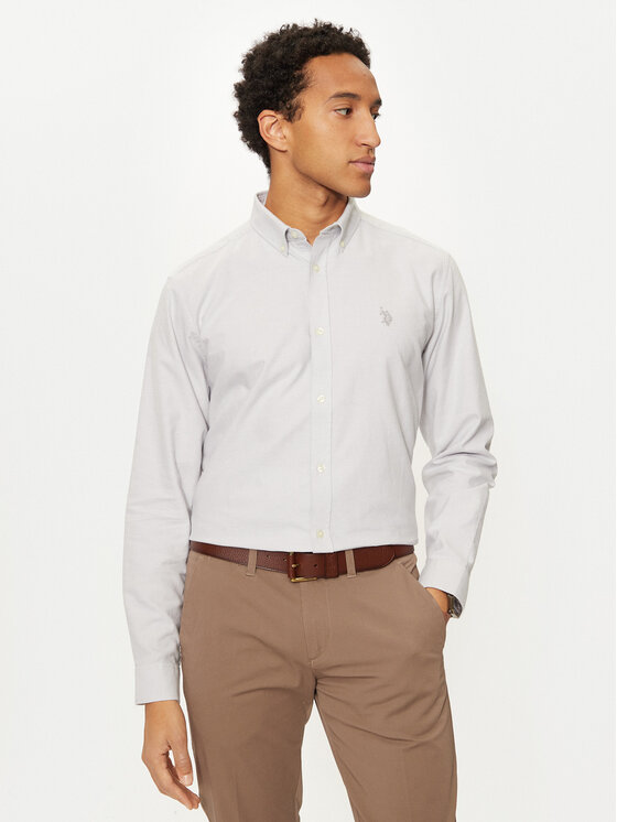 U.S. Polo Assn. Košeľa MUP3516 Sivá Regular Fit