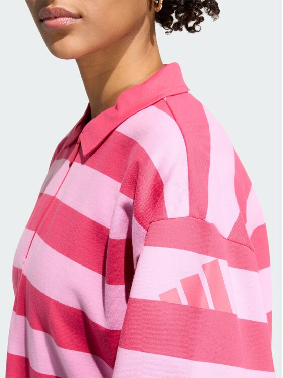 adidas adidas Jogginghose Essentials Contemporary French Terry Longsleeve Polo KR3548 Rosa Regular Fit