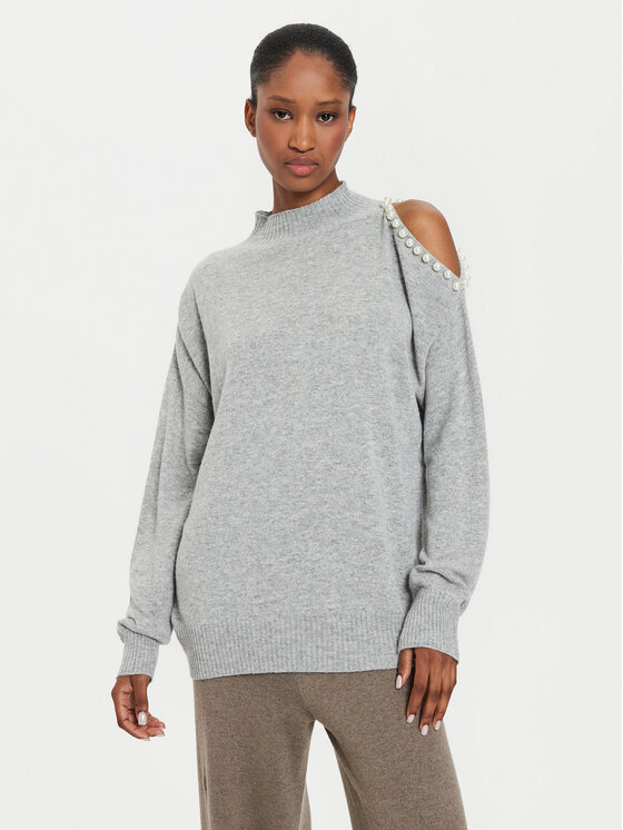 Kontatto Kontatto Светр 3M0179 Сірий Regular Fit