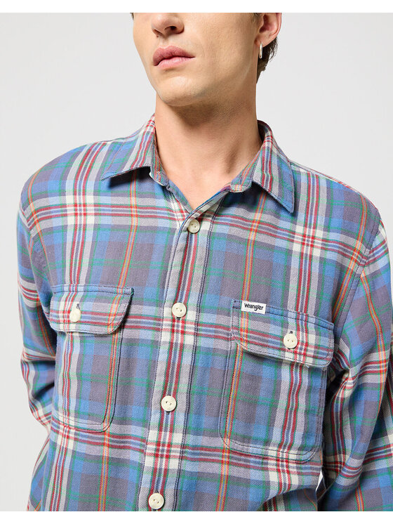 Wrangler Wrangler Camicia 2 PKT SHIRT Multicolore Loose Fit