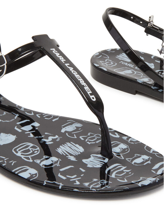 KARL LAGERFELD KARL LAGERFELD Sandalen Jelly KL80002G Schwarz