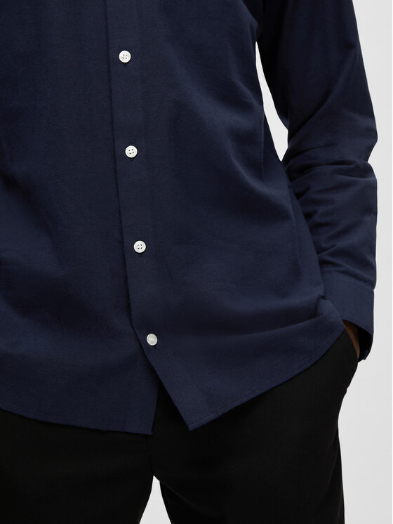 Selected Homme Selected Homme Πουκάμισο 16079052 Σκούρο μπλε Regular Fit