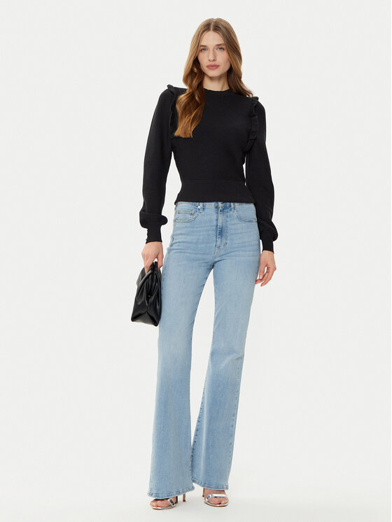 Morgan Morgan Sweter 242-MGENEVA Czarny Slim Fit
