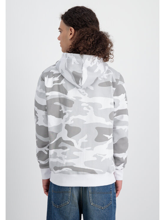 Alpha Industries Alpha Industries Bluza Basic Camo Zip Hoodie Kolorowy Regular Fit
