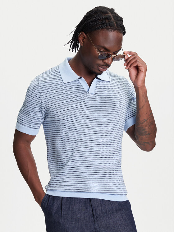 Férfi Pólóing United Colors Of Benetton, Méret: M, Kék, 1094K301J