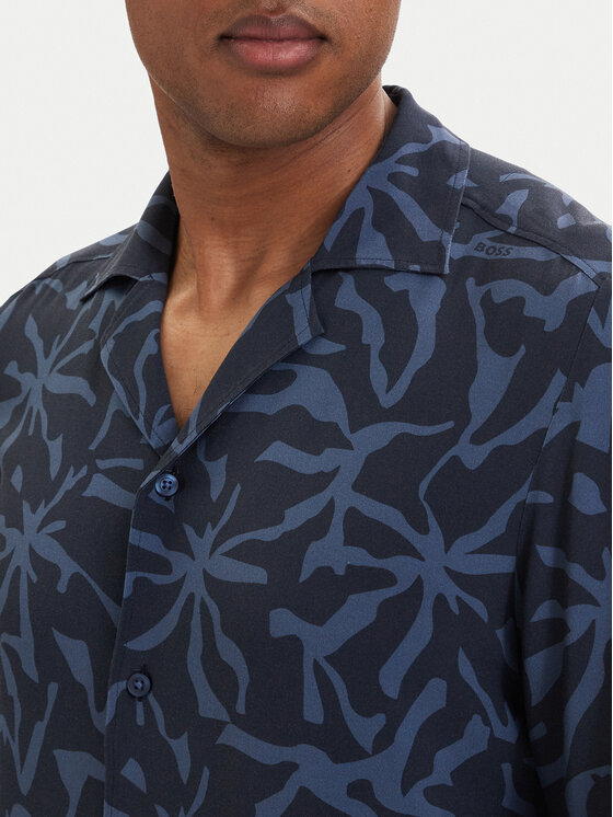 BOSS BOSS Camicia Rayer 50559632 Blu scuro Regular Fit