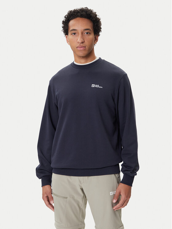 Jack Wolfskin Jack Wolfskin Majica dugih rukava Essential A63843 Tamnoplava Regular Fit