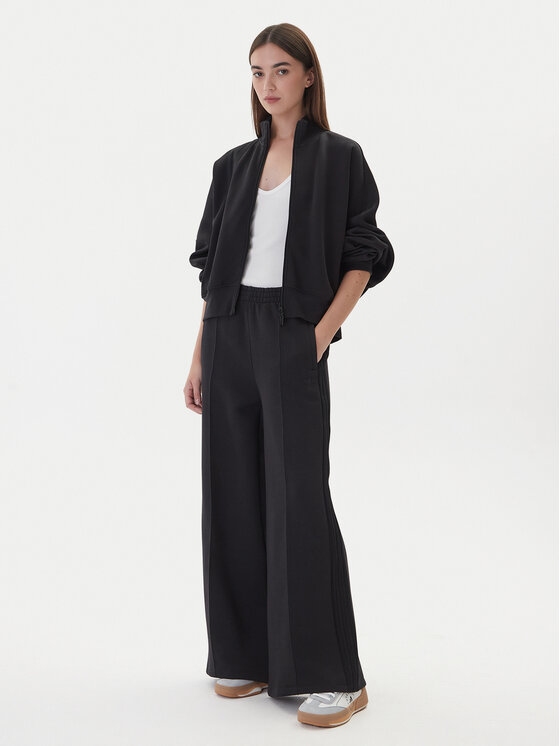 adidas adidas Долнище анцуг adicolor Spacer 3-Stripes JV7500 Черен Wide Leg