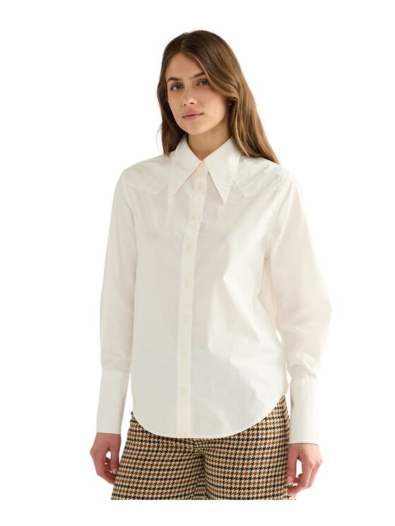 Wrangler Wrangler Koszula 112386780 Biały Regular Fit