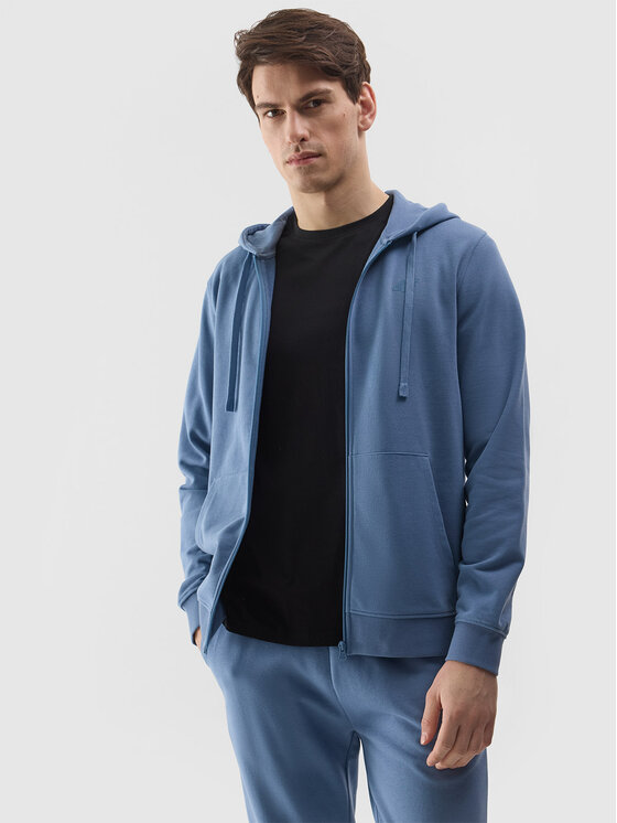 4F 4F Felpa 4FWSS24TSWSM0951 Blu Regular Fit
