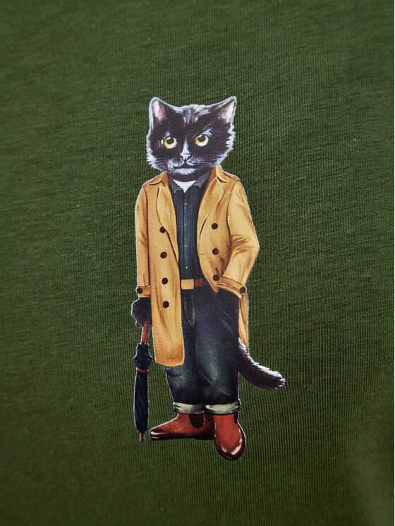 CAT by maniita lacitta CAT by maniita lacitta Sukienka codzienna Printed Dress TRENCH COAT CAT Khaki Regular Fit