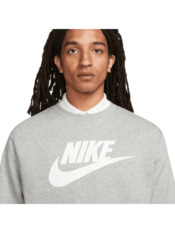Nike Nike Felpa Sportswear Club Fleece Grigio Regular Fit