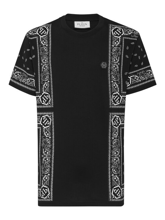 PHILIPP PLEIN PHILIPP PLEIN T-Shirt 22847 Czarny Regular Fit