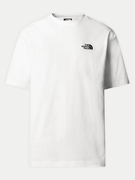 The North Face The North Face T-särk Simple Dome NF0A87NR Valge Oversize