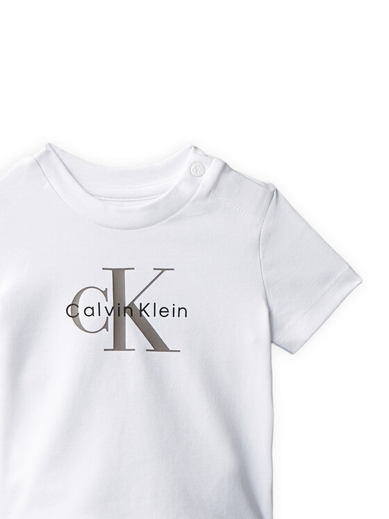 Calvin Klein Jeans Calvin Klein Jeans Póló Monogram IN0IN00334 Fehér Regular Fit