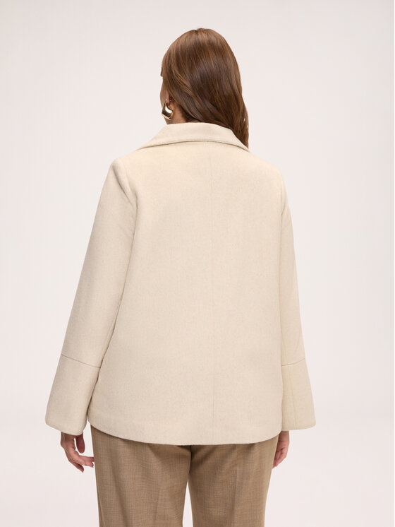 Fiorella Rubino Fiorella Rubino Cappotto invernale 8055T100417N011 Bianco Flared Fit