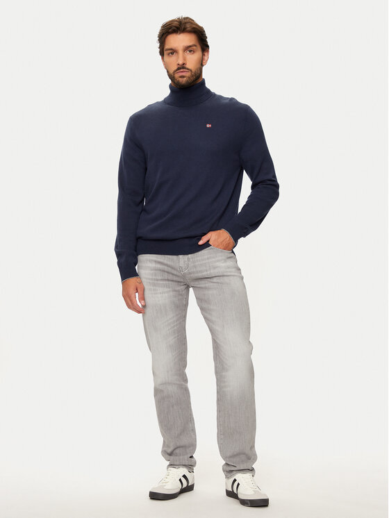 Napapijri Napapijri Rollkragenpullover Damavand NP0A4GJT Dunkelblau Regular Fit