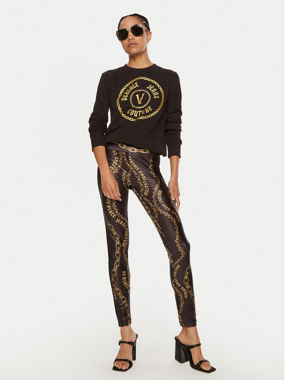 Versace Jeans Couture Versace Jeans Couture Μπλούζα 77HAIT02 CF01T Μαύρο Regular Fit
