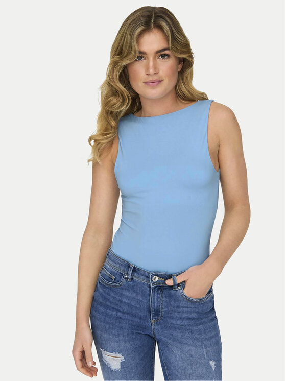ONLY ONLY Marškinėliai Lea 15278090 Mėlyna Regular Fit
