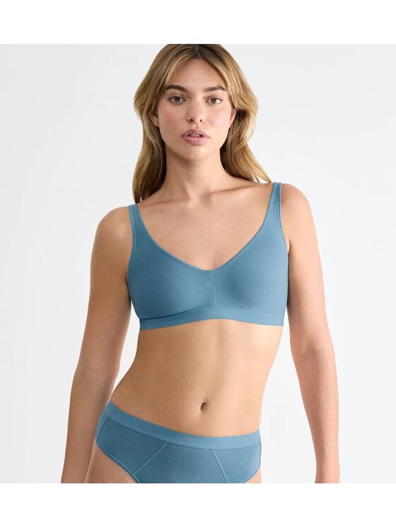 Triumph Triumph Biustonosz sloggi EVER Ease Soft bra Niebieski