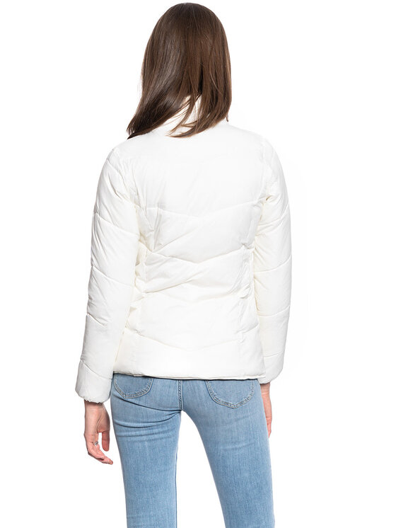 Wrangler Wrangler Kurtka damska ADELE REVERSIBLE JACKET Beżowy Slim Fit