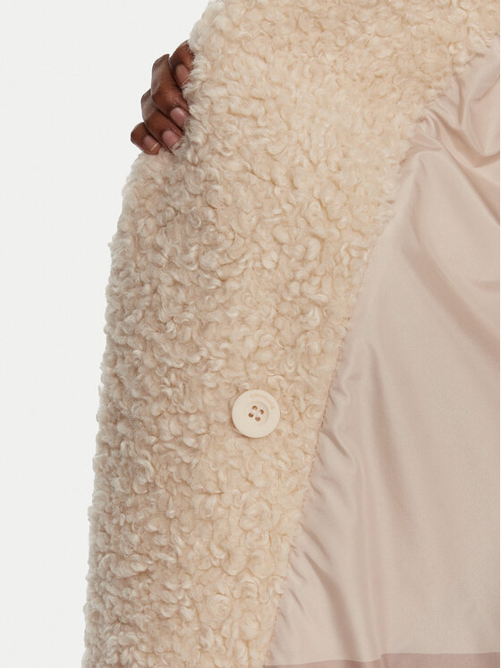 Bomboogie Bomboogie Cappotto in shearling CW360STSFC5 Beige Regular Fit