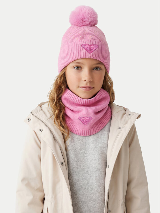 Roxy Roxy Σετ σκούφος και κασκόλ λαιμός CEO-ROXY_ACCCS_08_AW2025 Ροζ