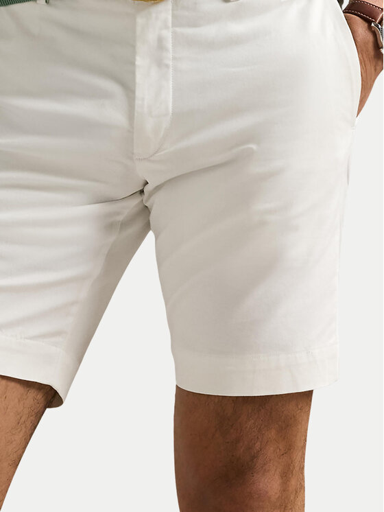 Polo Ralph Lauren Polo Ralph Lauren Pantalon scurți din material 710646709001 Alb Slim Fit