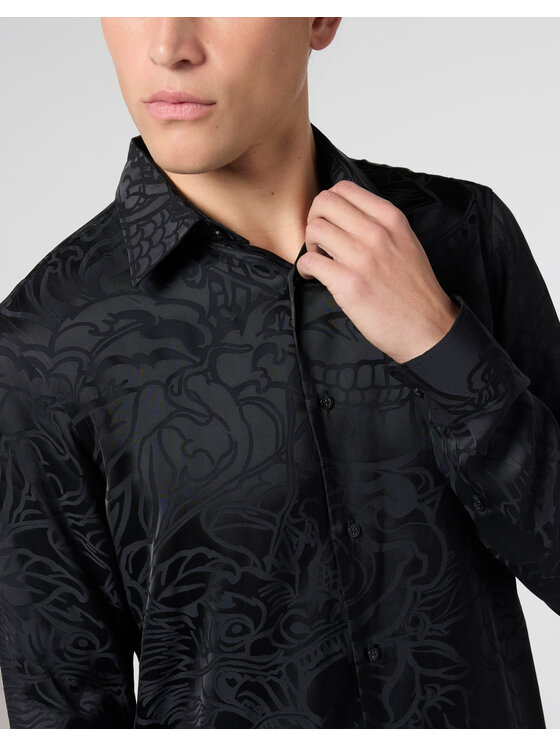 PHILIPP PLEIN PHILIPP PLEIN Koszula 30016 Czarny Regular Fit