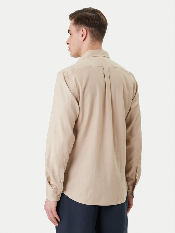 Guess Guess Camicia F6GH06 WG3L0 Beige Regular Fit