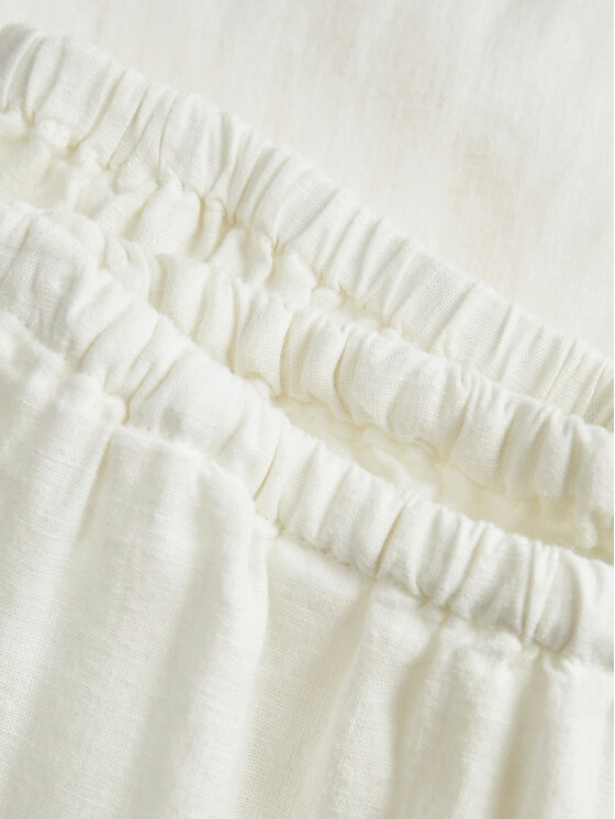 JJXX JJXX Bavlnené nohavice Breeze 12269769 Biela Wide Leg