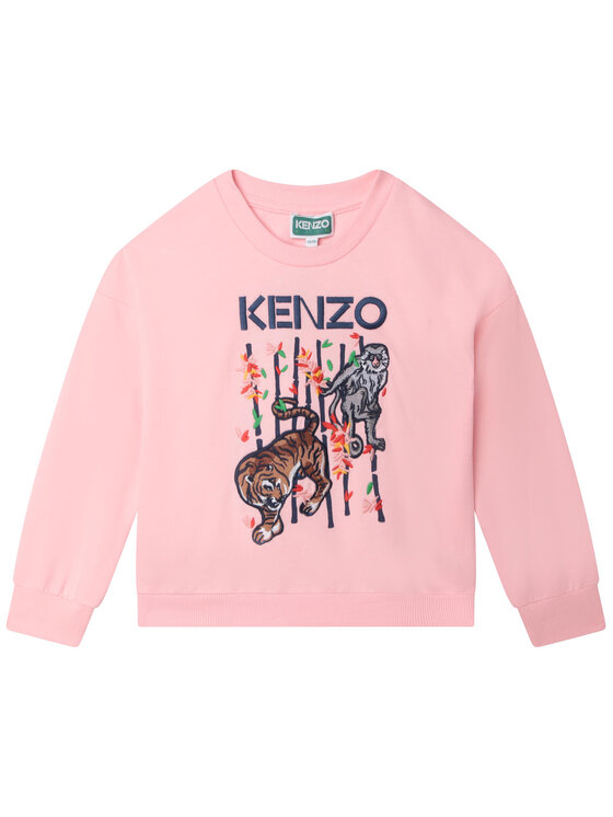 Kenzo Kids Džemperis ar kapuci K15652 S Rozā Regular Fit