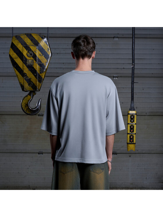 2005 2005 T-Shirt Arcade Szary Oversize