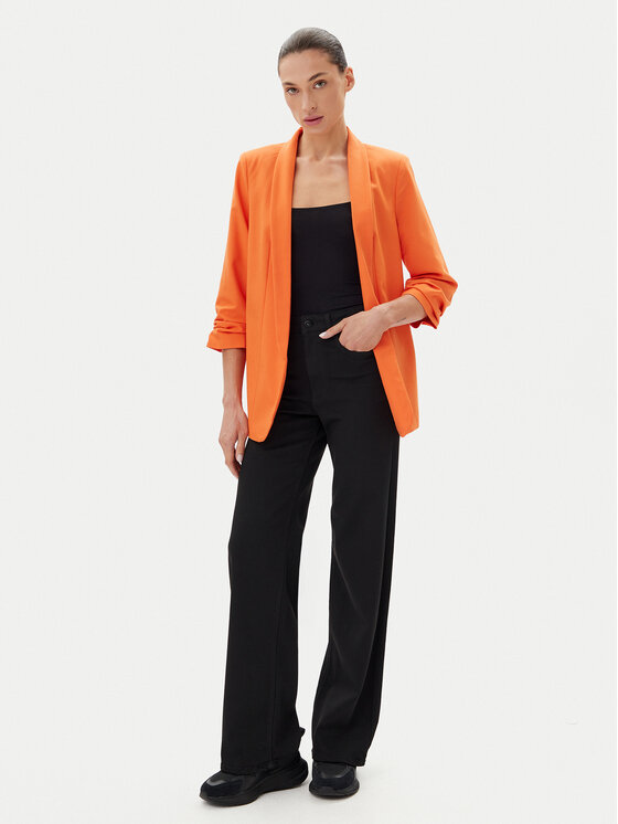Pieces Pieces Marynarka Bosella 17090996 Pomarańczowy Regular Fit