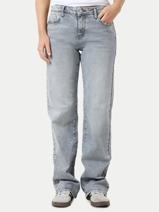 Noisy May Jeans hlače Yolanda 27030830 Siva Wide Leg