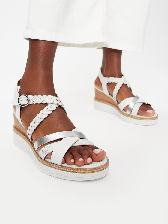 Tamaris Tamaris Sandály 1-28220-42 Bílá