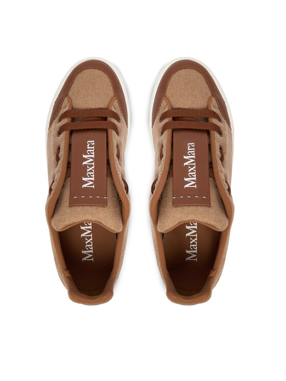 Max Mara Max Mara Sneakersy Maxiwk 2524766012650 Hnědá