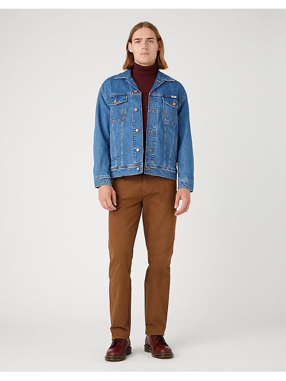 Wrangler Wrangler Sweter ROLL Czerwony Regular Fit